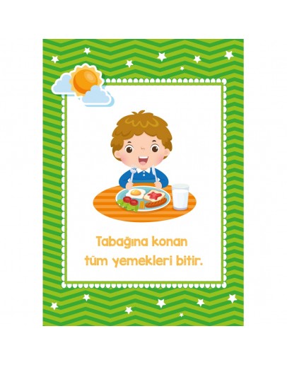 Tabağındaki Yemekleri Bitir Afişi